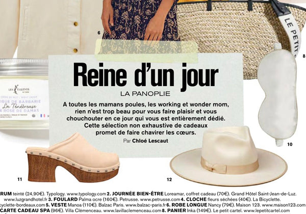 Nos masques en soie dans la sélection Fête des Mères de Marie Claire