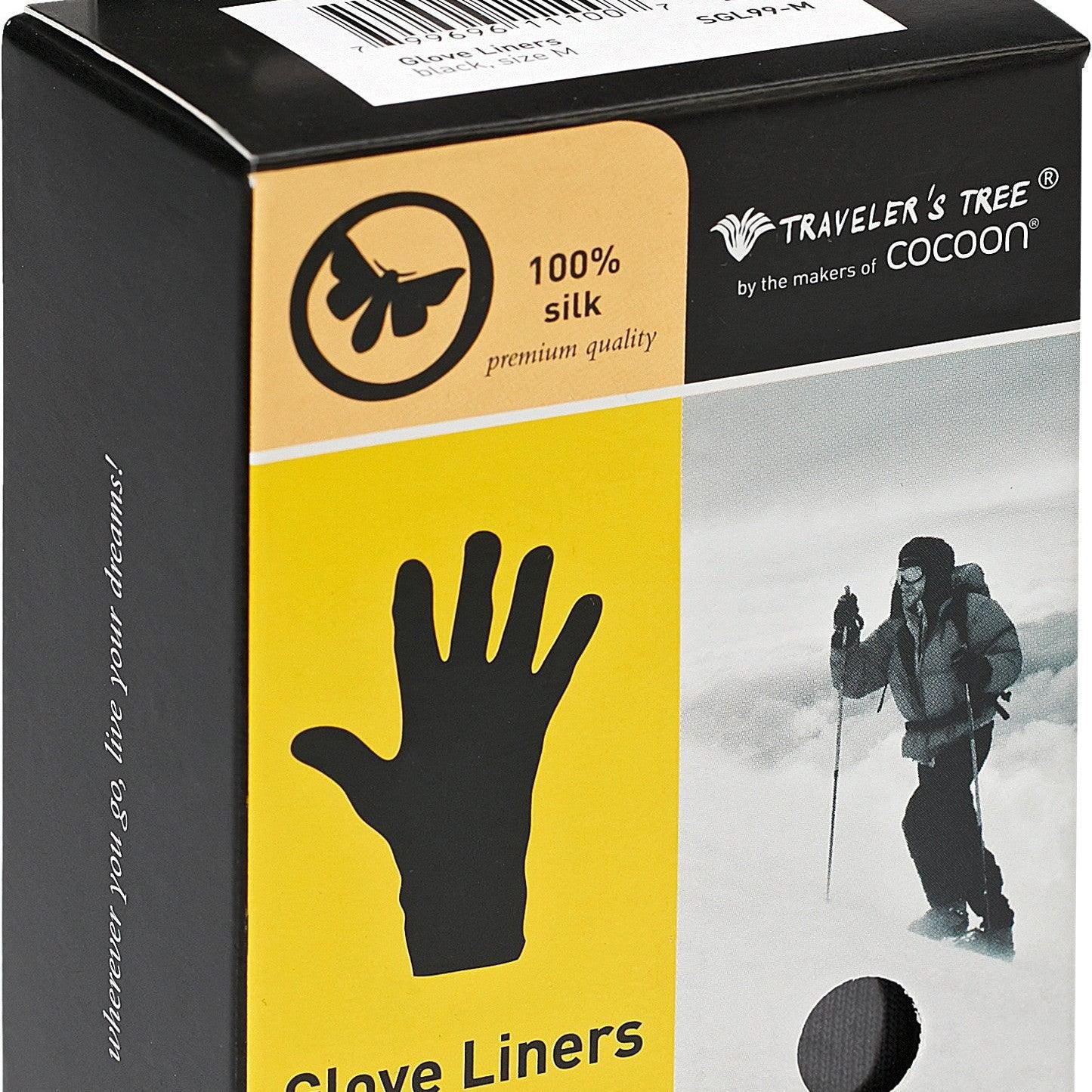 Gants, sous-gants en soie - Travelers Tree Packaging