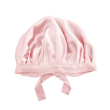 Bonnet de nuit Charlotte en soie rose