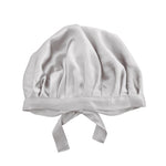 Bonnet de nuit Charlotte en soie silver