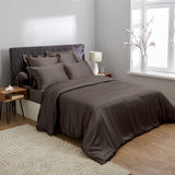 Housse de couette en soie anthracite 19 mommes