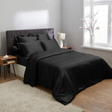 Housse de couette en soie noir 19 mommes