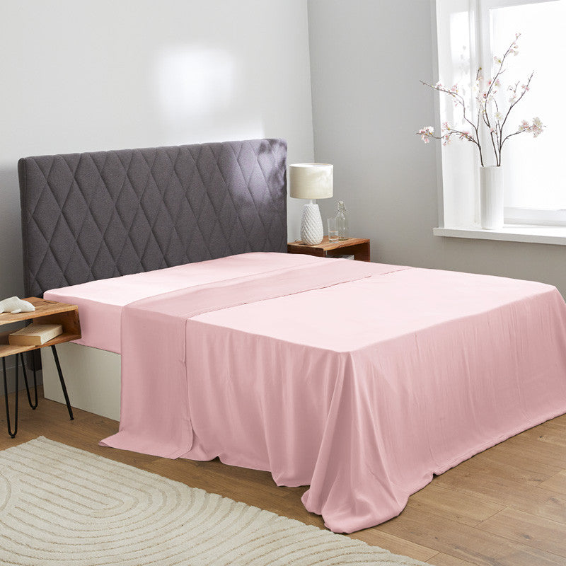 Drap en soie rose 19 mommes