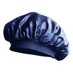 Bonnet de nuit à élastique bleu marine