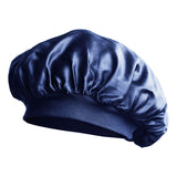 Bonnet de nuit à élastique bleu marine