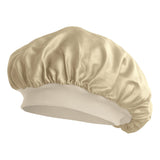 Bonnet de nuit à élastique caramel