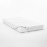 100% organic cotton flannel mattress protector White