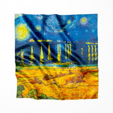 Foulard en soie de mûrier Van Gogh Champ de Blé